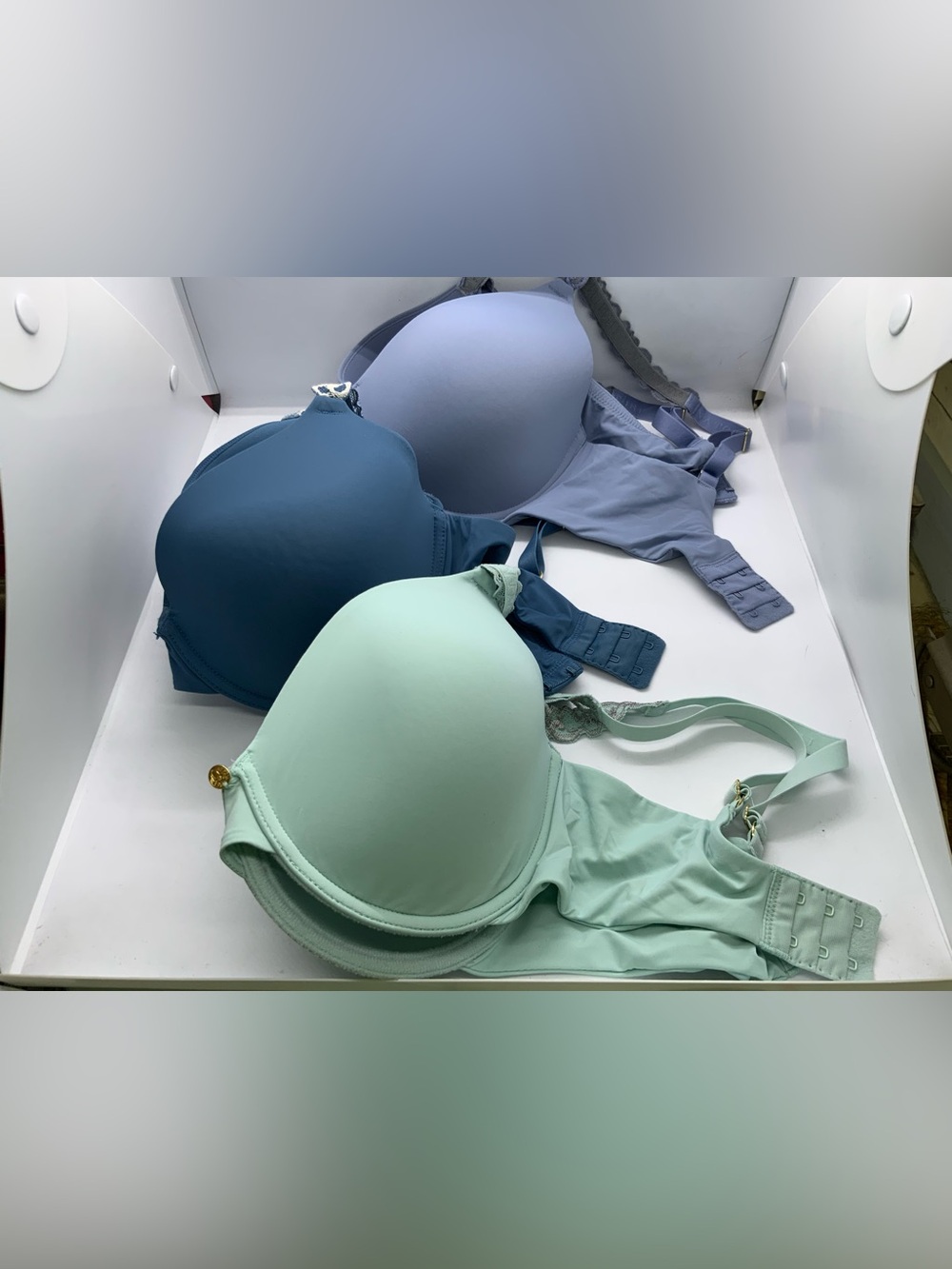 (3) NATORI Pure Luxe Underwire Push-Up Bra
